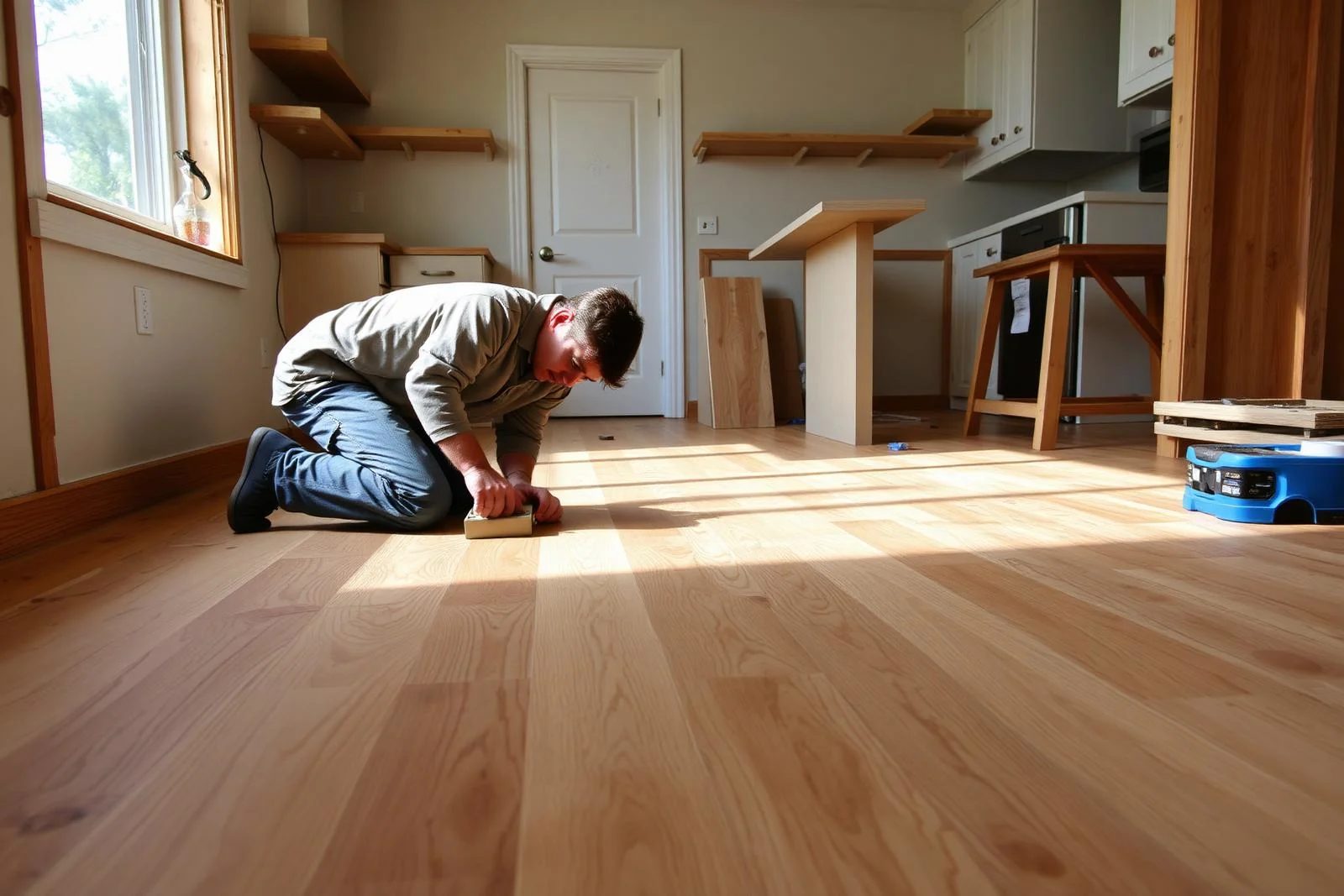 Custom flooring upgrade with clean professional finish