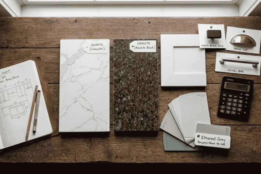 Kitchen remodel budget planning materials and cost breakdown