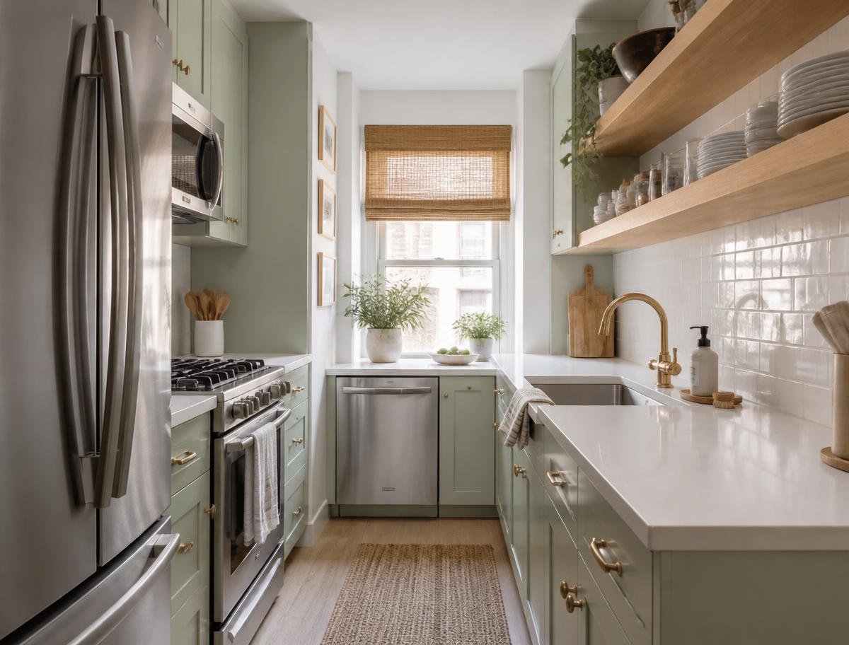 Before - Condo galley kitchen
