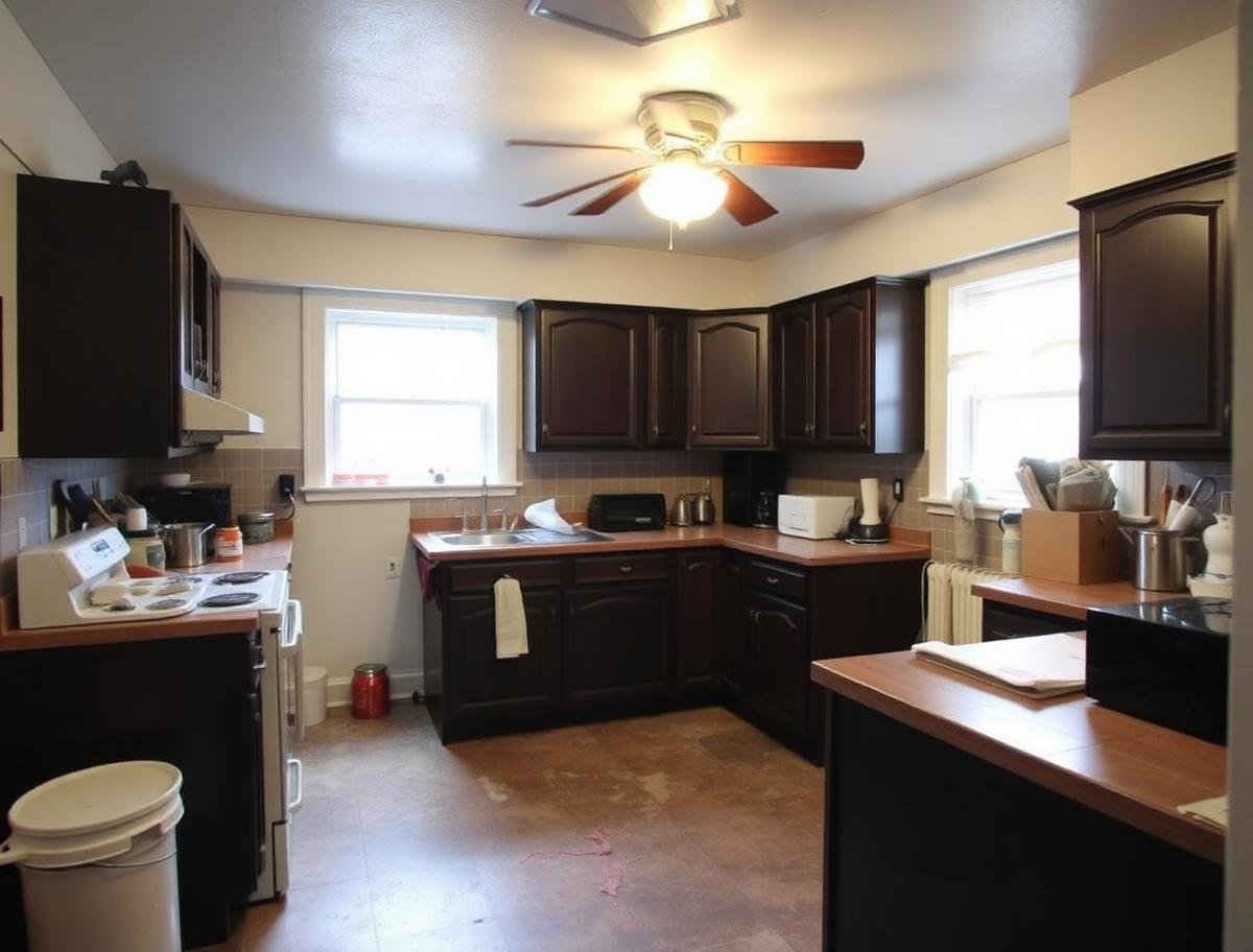 After - Farmhouse island kitchen