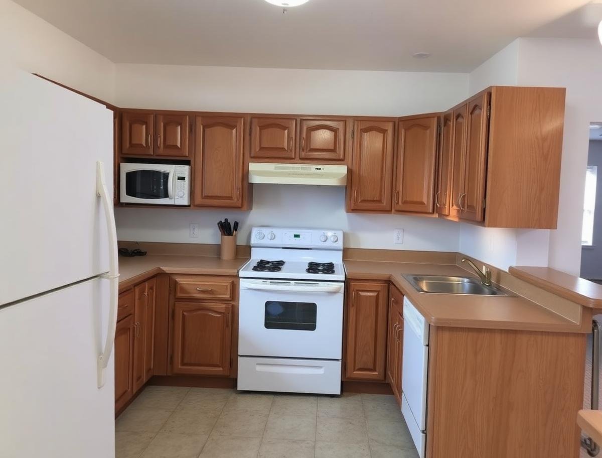 After - Condo galley kitchen